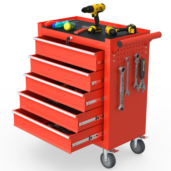 Odaof 5 Drawer Tool Cabinet on Wheels