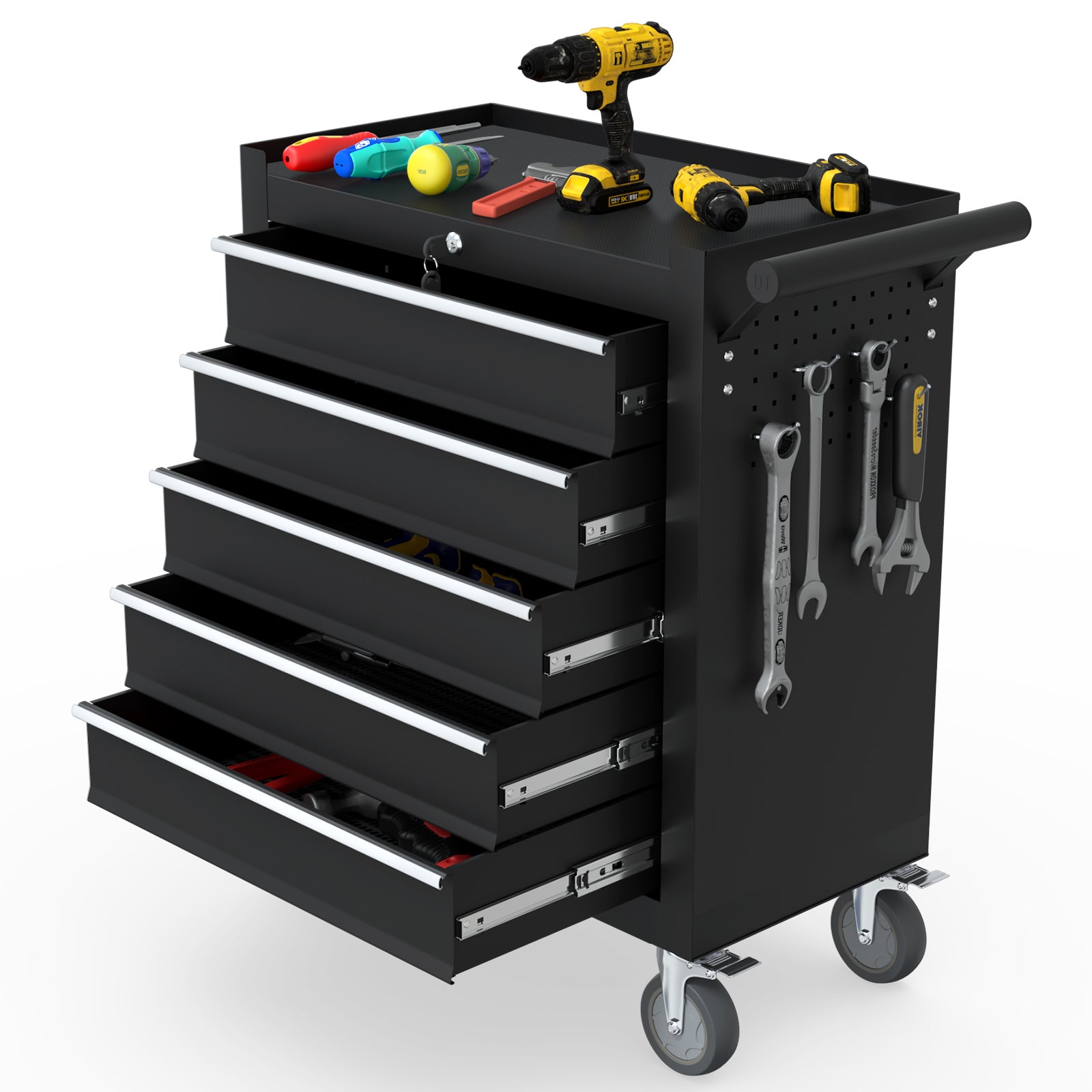 Odaof 5 Drawer Tool Cabinet on Wheels