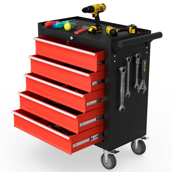 Odaof 5 Drawer Tool Cabinet on Wheels