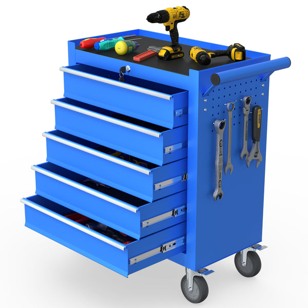 Odaof 5 Drawer Tool Cabinet on Wheels