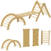 Odaof 4 in 1 Pikler Triangle Wooden Climber Toy For Kids