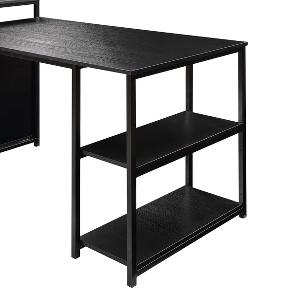 MAEMTTES Home Office Computer Desk with Storage Shelf
