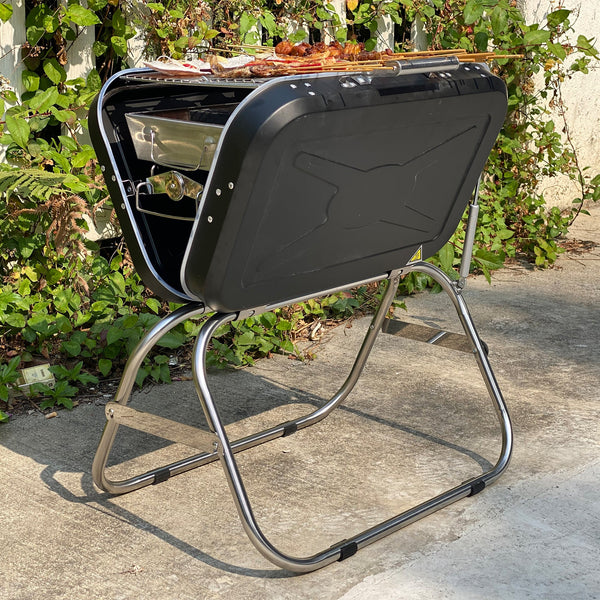 SUMARBAO Collapsible and portable Handle design BBQ grill