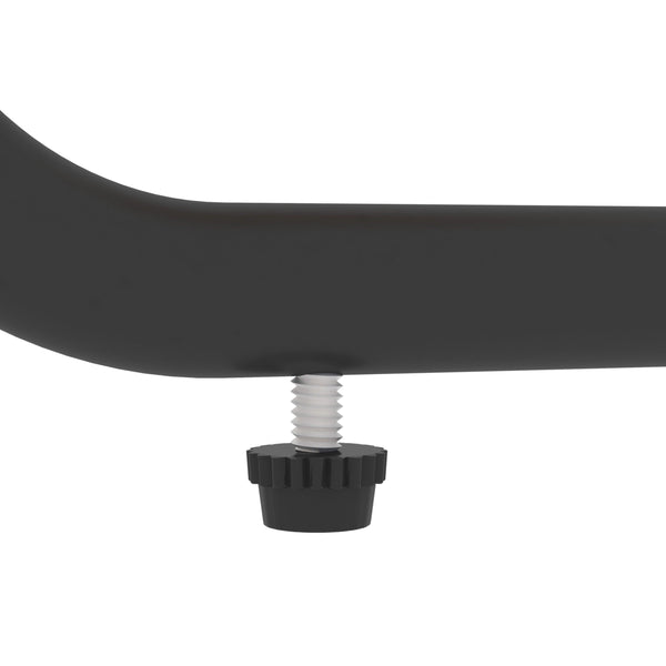 Round bar stool set with shelf, upholstered stool with backrest - RaDEWAY