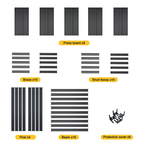 Adjustable Storage Shelves 5 Tier Heavy Duty Metal Shelving Unit - RaDEWAY