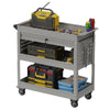3 Tiers Tooling Box Truck on Wheels with Drawer for Garage Repair Shop - RaDEWAY