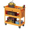 3 Tiers Tooling Box Truck on Wheels with Drawer for Garage Repair Shop - RaDEWAY