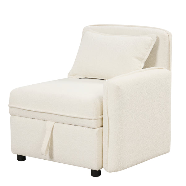 PERCINCE Convertible Modular Free Combination 4 Seater Chenille Fabric Sectional sofa with 5 Pillows