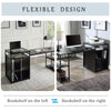 MAEMTTES Home Office Computer Desk with Storage Shelf