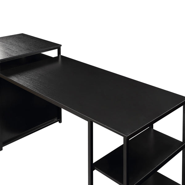 MAEMTTES Home Office Computer Desk with Storage Shelf