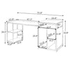 MAEMTTES Home Office Computer Desk with Storage Shelf