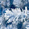 Pre-Lit Xmas Tree Snow Flocked Artificial Holiday Christmas Tree w/750 Branch - RaDEWAY