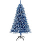 Odaof Pre-Lit Xmas Tree Snow Flocked Artificial Holiday Christmas Tree