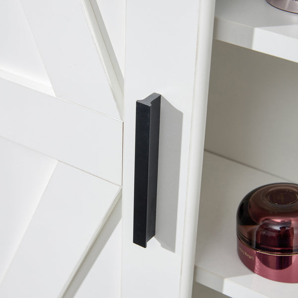 5-layer toilet wooden wall-mounted storage cabinet with adjustable door - RaDEWAY