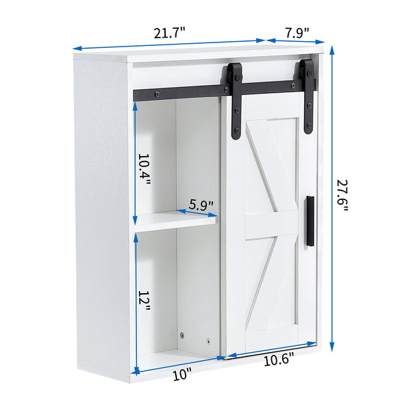 5-layer toilet wooden wall-mounted storage cabinet with adjustable door - RaDEWAY