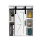 Odaof 5 layer toilet wooden wall-mounted storage cabinet with adjustable door