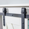 5-layer toilet wooden wall-mounted storage cabinet with adjustable door - RaDEWAY