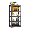 Heavy Duty 5-Tier Metal Shelving Unit for Garage, Basement, Kitchen, Pantry, Closet - RaDEWAY