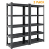 Heavy Duty 5-Tier Metal Shelving Unit for Garage, Basement, Kitchen, Pantry, Closet - RaDEWAY