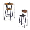 Leather Bar Chair with High-Density Sponge PU Chair Counter Height Pub Kitchen Stools - RaDEWAY