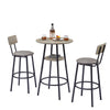 Leather Bar Chair with High-Density Sponge PU Chair Counter Height Pub Kitchen Stools - RaDEWAY