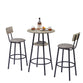Odaof Leather Bar Chair with High-Density Sponge PU Chair Counter