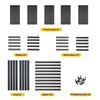 Adjustable Storage Shelves 5 Tier Heavy Duty Metal Shelving Unit - RaDEWAY