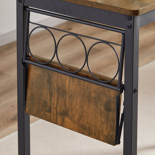 HAVCAASH Bar Table Set with wine bottle storage rack