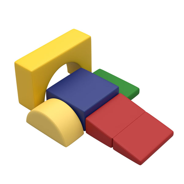 5PCs Soft Foam Climbing Blocks Play Blocks Set for Toddlers 1-3 Indoor - RaDEWAY