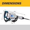 Electric Demolition Hammer Hex Heavy Duty Concrete Pavement Breaking Drill Kit - RaDEWAY