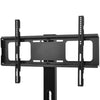 Wooden Storage Tv Stand With Black Tempered Adjustable Universal Swivel Entertainment Center - RaDEWAY