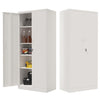Large Metal Storage Cabinet with Locking Doors and Adjustable Shelf - RaDEWAY